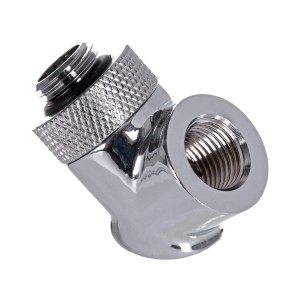 THERMALTAKE PACIFIC G1/4 45 I 90 ZŁĄCZKA ADAPTER KĄTOWY - CHROME CL-W053-CU00SL-A