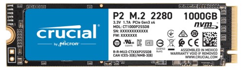 Dysk SSD Crucial P2 1TB M.2 PCIe NVMe - 1017435