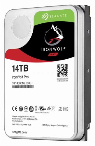 Dysk HDD Seagate IronWolf Pro ST14000NE0008 (14 TB; 3.5"; SATA III; 256 MB; 7200 obr/min) - 902972