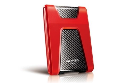 Dysk zewnętrzny ADATA DashDrive Durable HD650 AHD650-1TU3-CRD (1 TB; 2.5"; USB 3.0; 5400 obr/min; kolor czerwony) - 823759
