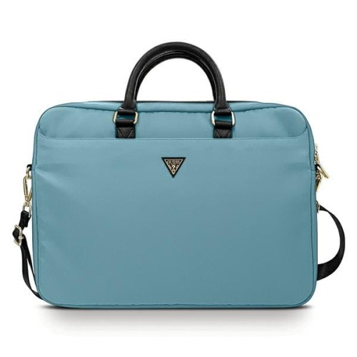 Guess torba do laptopa GUCB15NTMLLB 16" niebieska Nylon Triangle Logo - 1250563