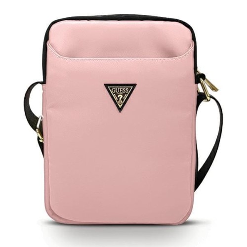 Guess Torba GUTB10NTMLLP 10" różowa Nylon Triangle Logo - 1290757