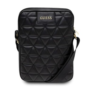 Guess Torba GUTB10QLBK 10" czarna Quilted Tablet Bag