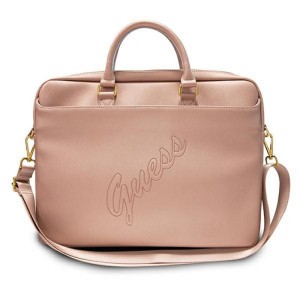 Guess torba do laptopa GUCB15PUSASPI 15" różowa Saffiano Script