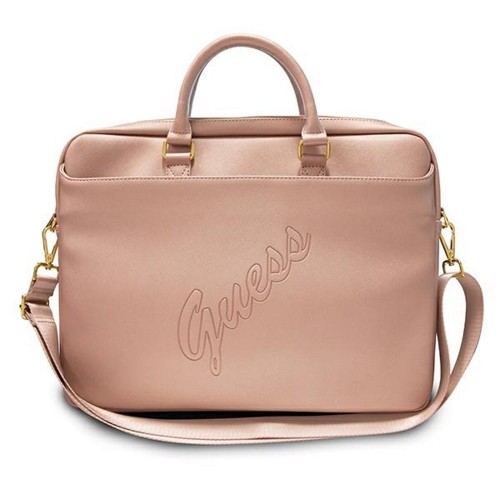 Guess torba do laptopa GUCB15PUSASPI 15" różowa Saffiano Script - 1287525
