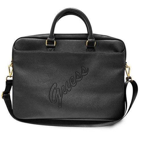 Guess torba do laptopa GUCB15PUSASBK 15" czarna Saffiano Script - 1245383