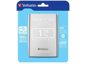 Verbatim Store 'n' Go zewnętrzny dysk twarde 1000 GB Srebrny