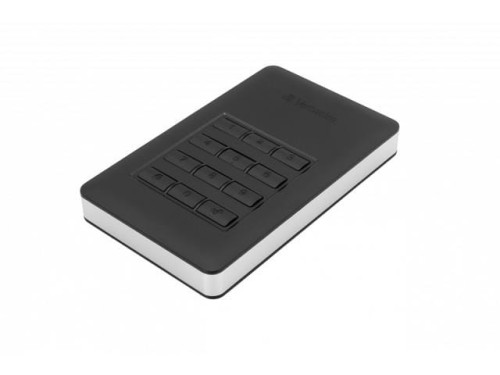 Dysk zewnętrzny Verbatim 2TB Secure 2,5" czarny USB 3.1 szyfrowany - 971040
