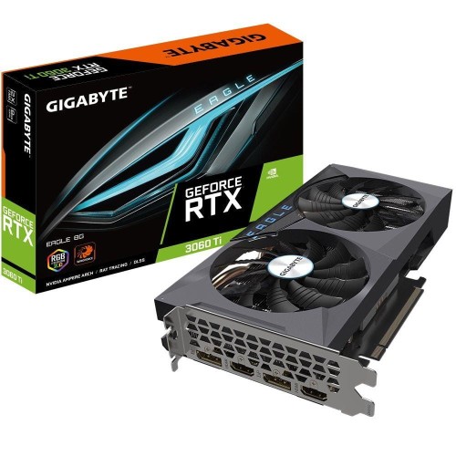 Karta VGA Gigabyte GeForce RTX 3060 Ti EAGLE 8G (rev. 2.0) 8GB GDDR6 256bit 2xHDMI 2xDP PCIe4.0 - 971326