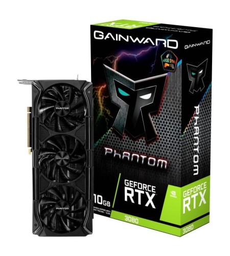 Karta VGA Gainward GeForce RTX 3080 Phantom+ 10GB GDDR6X HDMI+3xDP PCIe4.0 - 971407