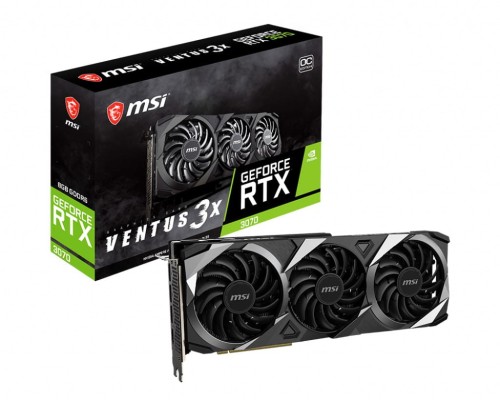 Karta graficzna MSI GeForce RTX 3070 VENTUS 3X 8G OC LHR - 1142304