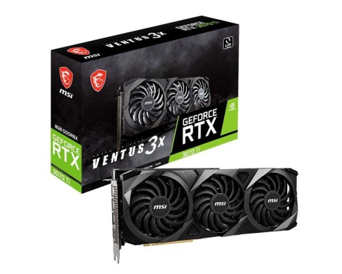 Karta VGA MSI GeForce RTX 3070 Ti VENTUS 3X 8G 8GB GDDR6X 256bit HDMI+3xDP PCIe4.0 - 971500