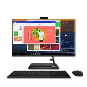 Lenovo IdeaCentre AIO 3 27ALC6 Ryzen 5 5500U 27" FHD IPS 250nits 16GB DDR4 3200 SSD512 AMD Radeon Graphics Keyboard + Mouse LAN Win11 Black