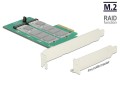 DELOCK KARTA PCI-E -> 2X M.2 KEY B RAID - 840671