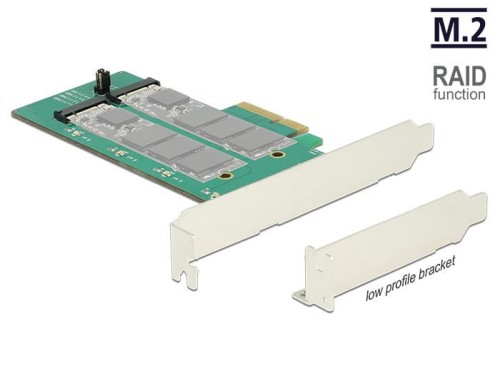 DELOCK KARTA PCI-E -> 2X M.2 KEY B RAID - 840671