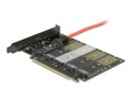 DELOCK KARTA PCI-E X16 -> 5X M.2 LOW PROFILE KEY B + ADAPTERY SATA 90435 - 913038