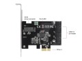 DELOCK KARTA PCI-E X1->2X USB 3.0 PIN HEADER ŚLEDŹ LOW PROFILE 90387 - 1047847