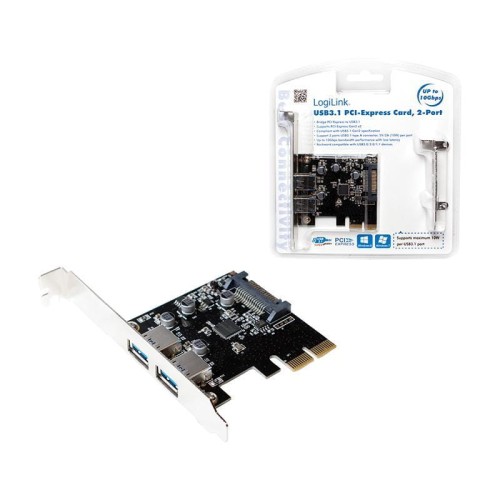 Kontroler USB 3.1 LogiLink PC0080 PCIe 2x USB 3.1 - 683711
