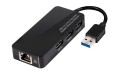 Karta sieciowa Club3D CSV-1430 (USB 3.0 3-Port Hub with Gigabit Ethernet) - 1048283