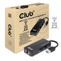 Karta sieciowa Club3D CSV-1430 (USB 3.0 3-Port Hub with Gigabit Ethernet) - 1048284