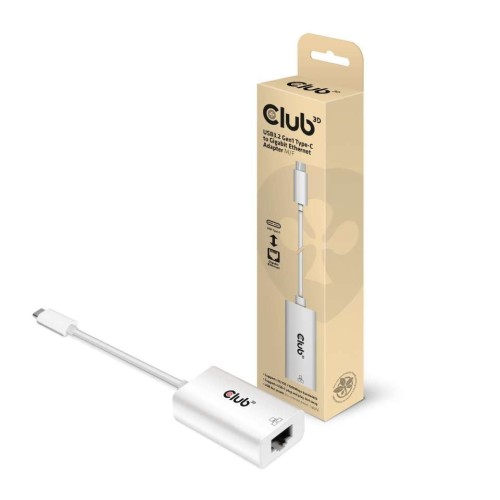 Karta sieciowa Club3D CAC-1519 (USB3.2 Gen1 Type-C to Gigabit Ethernet Adapter) - 1048295
