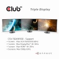 Stacja dokująca Club3D CSV-1564W100 (USB Type C 3.2 Gen1 Triple Display Dynamic PD Charging Dock 100W PD Power charger) - 1055530