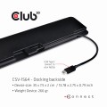 Stacja dokująca Club3D CSV-1564W100 (USB Type C 3.2 Gen1 Triple Display Dynamic PD Charging Dock 100W PD Power charger) - 1055522