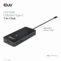 Club 3D CSV-1595 USB GEN1 TYPE-C 7-IN-1 HUB WITH 2XHDMI, 2USB GEN1 TYPE-A, 1 RJ45, 1X3.5MM AUDIO, 1XUSB GEN1 TYPE-C 100W FEMALE PORT - 1055705