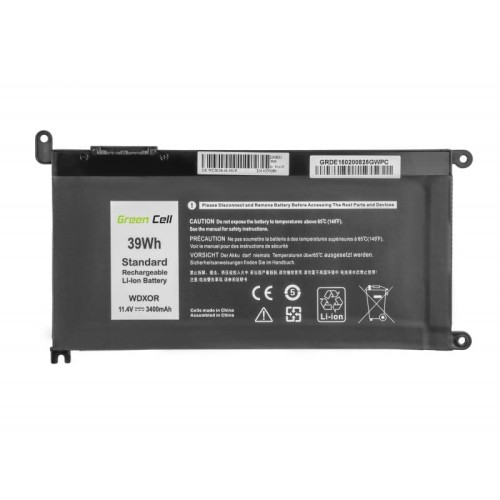 GREEN CELL BATERIA DE150 WDX0R WDXOR DO DELL INSPIRON 13 5378 5379 14 5482 15 5568 5578 5579 7560 7570 17 5770 3400MAH 11.4V - 1051369
