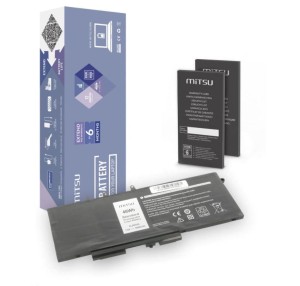 Bateria Mitsu do notebooka Dell Latitude 5280, 5480, 5490, 5590, GJKNX (7.4V-7.6V) (6300 mAh)
