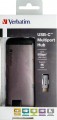VERBATIM MULTIPORT USB-C 3.1, 3X USB 3.0, HDMI 4K, RJ45, SD/MICRO SD 49142 - 1055532