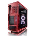 Obudowa FRACTAL DESIGN FOCUS FD-CA-FOCUS-RD-W (ATX, Micro ATX, Mini ITX; kolor czerwony) - 876948