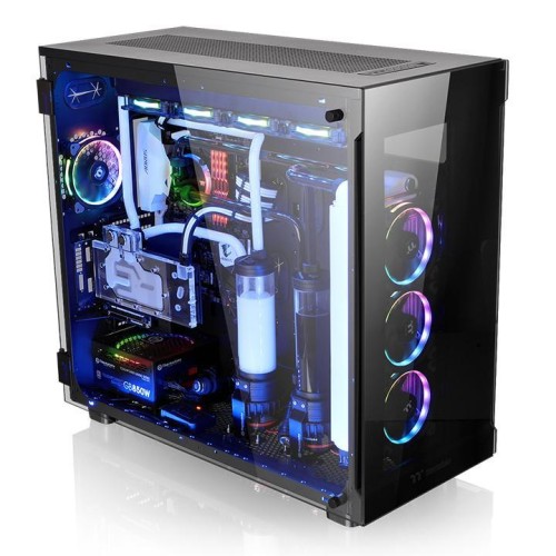 Obudowa Thermaltake View 91 RGB TG CA-1I9-00F1WN-00 (ATX, Extended ATX, Micro ATX, Mini ITX, XL-ATX; kolor czarny) - 774252