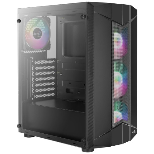 Obudowa Aerocool PGS SENTINEL RGB AEROPGSSENTINEL-G-BK (ATX, Micro ATX, Mini ITX; kolor czarny) - 773885