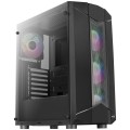 Obudowa Aerocool PGS SENTINEL RGB AEROPGSSENTINEL-G-BK (ATX, Micro ATX, Mini ITX; kolor czarny) - 773887