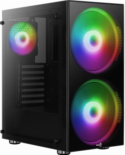 Obudowa Aerocool PGS PYTHON RGB AEROPGSPYTHON-G-BKRG (ATX, Micro ATX, Mini ITX; kolor czarny) - 772721