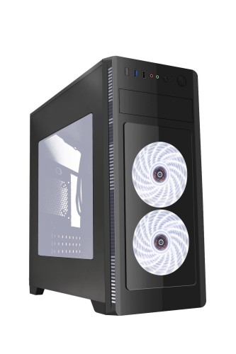 Obudowa GEMBIRD FORNAX CCC-FC-1000W (ATX, Micro ATX; kolor czarny) - 863485