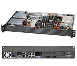 Obudowa serwerowa Rack Supermicro CSE-504-203B (kolor czarny, Black 1U Mini SC504 Chassis w/ 203W)