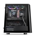Obudowa Thermaltake Versa J24 RGB CA-1L7-00M1WN-01 (ATX, Micro ATX, Mini ITX; kolor czarny) - 1127330