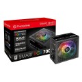 Zasilacz Thermaltake Smart 700W RGB PS-SPR-0700NHSAWE-1 (700 W; Aktywne; 120 mm) - 958507