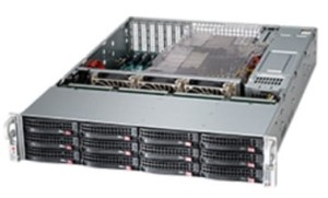 OBUDOWA SERWEROWA SUPERMICRO CSE-826BE1C4-R1K23LPB (Black 2U SC826B LP Chassis w/ 1 SAS3 Redundant 1200W PWS)