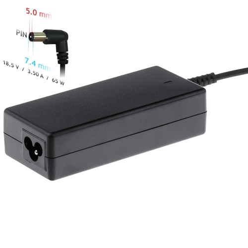 Zasilacz sieciowy Akyga AK-ND-03 do notebooka Compaq, HP (18,5 V; 3,5 A; 65W; 7.4 mm x 5 mm) - 1273871