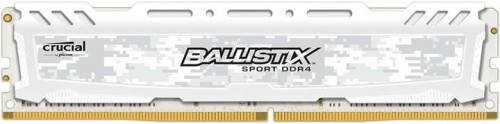 Pamięć DDR4 Crucial Ballistix Sport LT 8GB 2400MHz CL16 DRx8 White - 978598