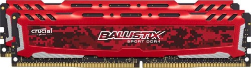 Pamięć DDR4 Crucial Ballistix Sport LT 16GB (2x8GB) 2400MHz CL16 DRx8 1,2V Red - 978607