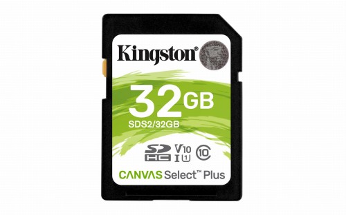 Karta pamięci Kingston Canvas Select Plus SDS2/32GB (32GB; Class U1, V10; Karta pamięci) - 780914