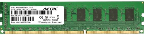 AFOX DDR3 4GB 1600MHZ MICRON CHIP LV 1,35V AFLD34BN1L - 1063776