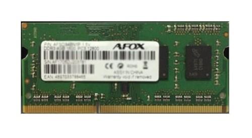 AFOX SO-DIMM DDR3 8GB 1600MHZ  AFSD38BK1P - 1064447