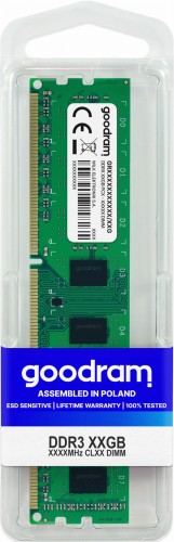 Pamięć GoodRam W-DOP1600DL4GS (DDR3 DIMM; 1 x 4 GB; 1600 MHz) - 1063750