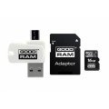 Karta pamięci z adapterem i czytnikiem kart GoodRam All in one M1A4-0160R12 (16GB; Class 10; Adapter, Czytnik kart MicroSDHC, Karta pamięci) - 780616