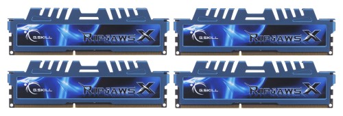 Zestaw pamięci G.SKILL RipjawsX F3-1600C9Q-32GXM (DDR3 DIMM; 4 x 8 GB; 1333 MHz; CL9) - 1063774